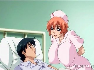 A Well-endowed Nurse Performs Oral And Vaginal Sex On A Male Patient In An Anime Video